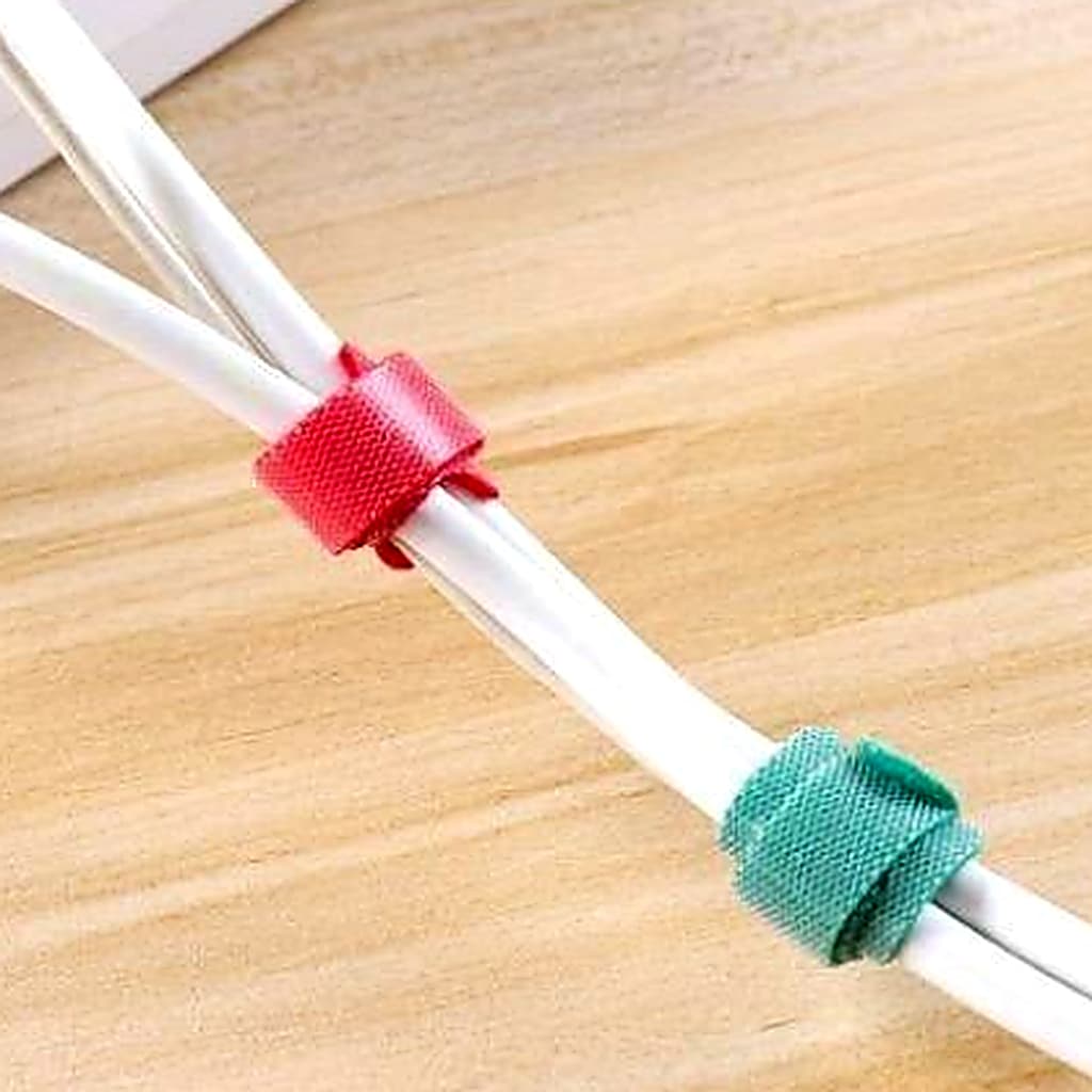 Kit 20 UN/Kit 40 UN Organizador Cabos Fios Abraçadeira Multiuso Prendedor Organizador Reutilizável