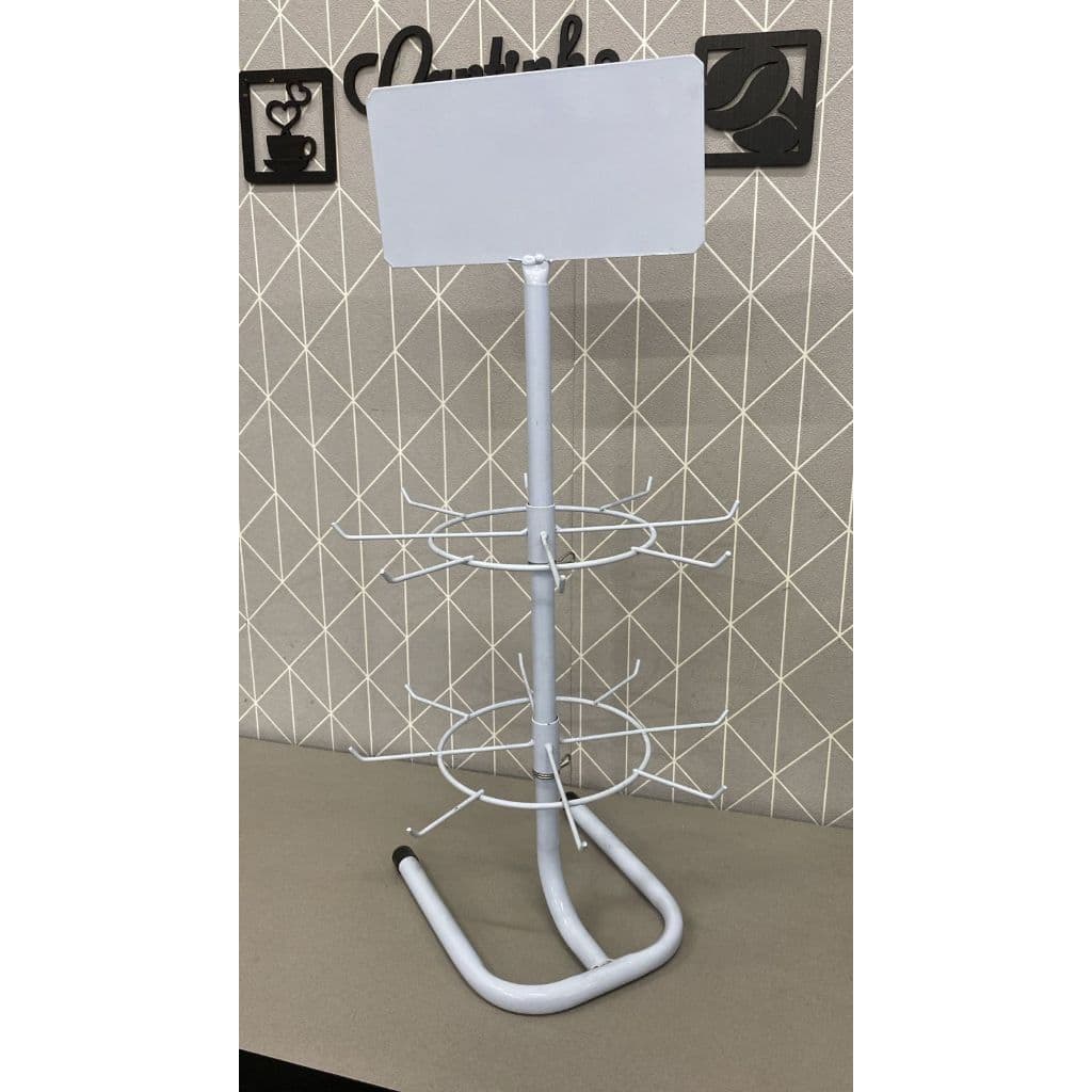 Expositor Giratório com placa para Brinco, Chaveiro e Acessórios