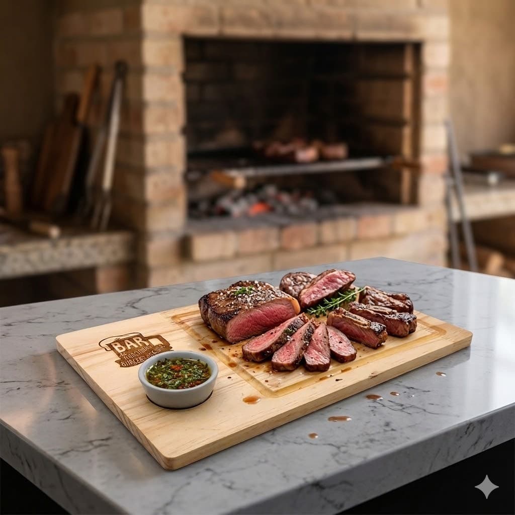 10 Tábuas Rústicas Personalizada Logo Hamburgueria Bar