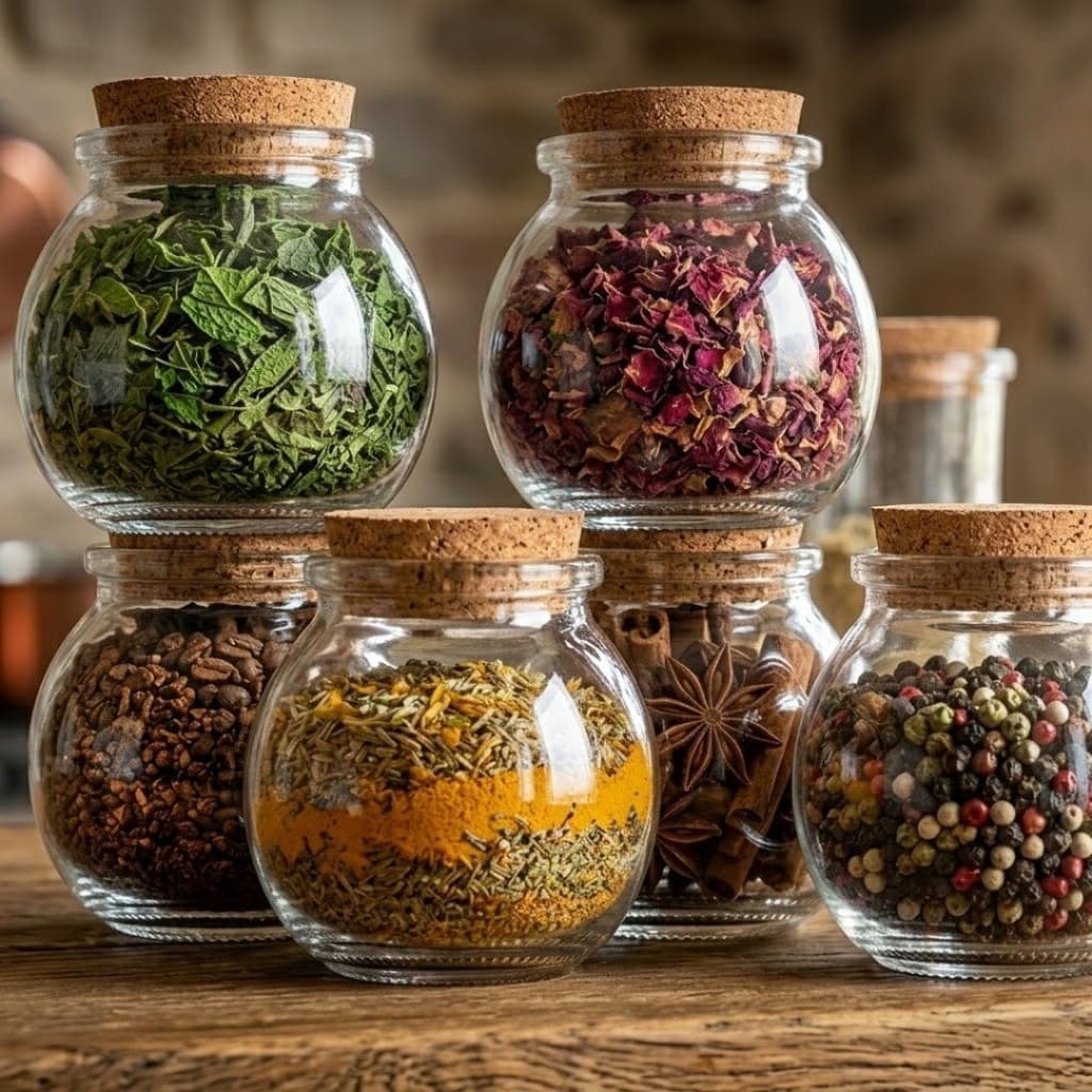 Kit 3 Pote de Vidro 100ml com Tampa de Cortiça para Velas Aromáticas Temperos Artesanato