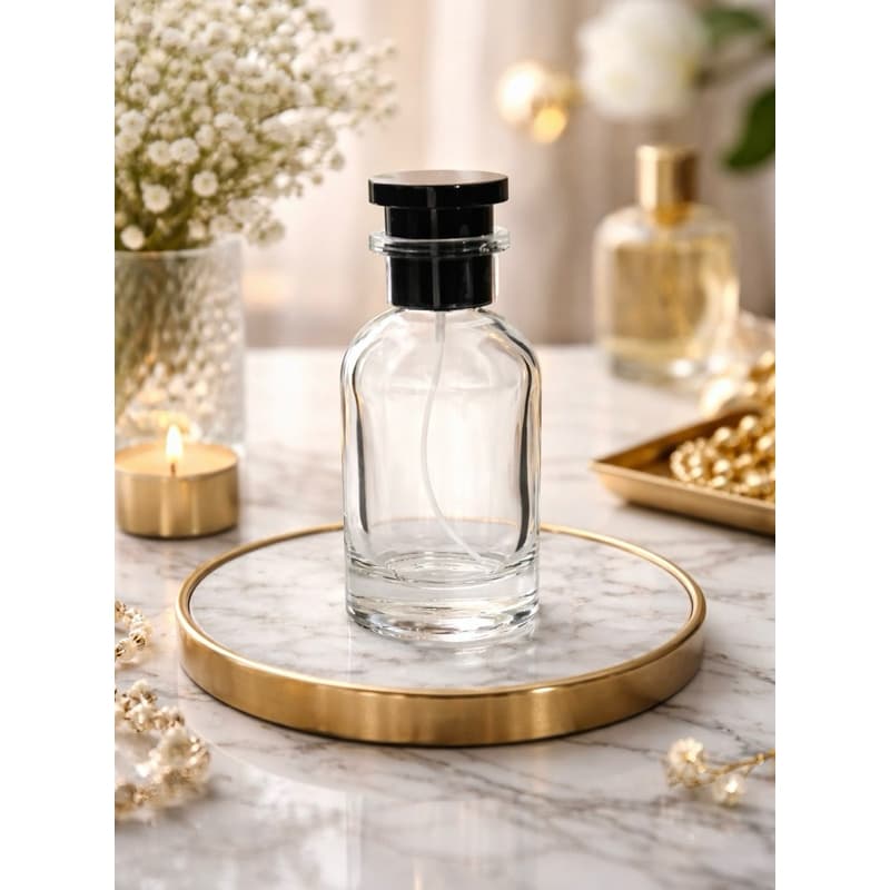 Kit 3 Frascos Porta Perfume Lv Spray 50ml de Vidro