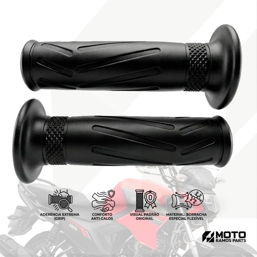 Par Manopla Punho Moto Ybr 125 Factor 125 Factor 150 Fazer 250 Fazer 150 Xtz 125 250 Modelo Original