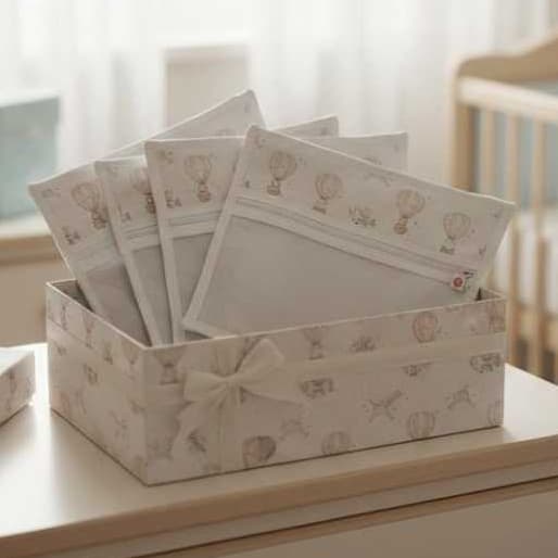 Saquinho organizador de roupa maternidade (KIT COM 2 PEÇAS)