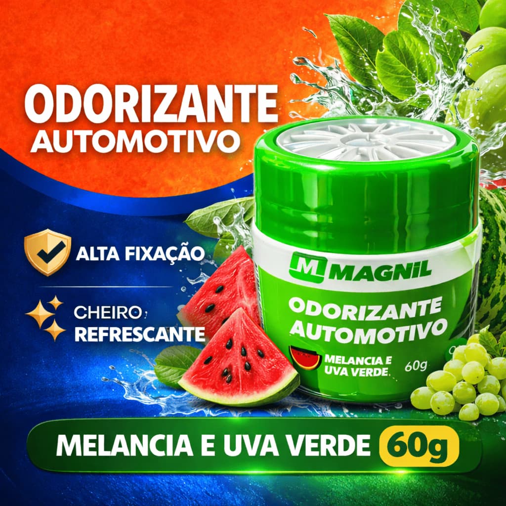 Gel Odorizador Melancia c/ Uva Verde Magnil 60gr