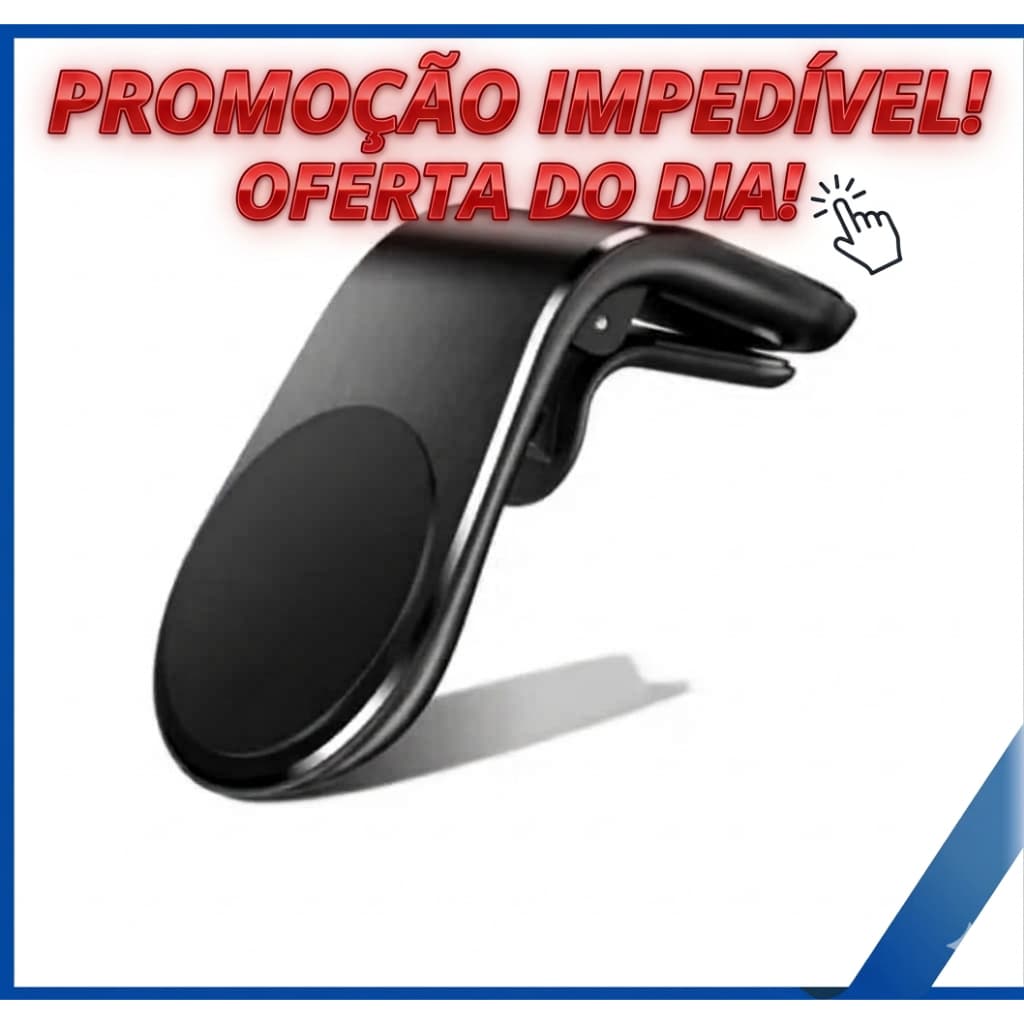 Suporte Celular Carro Magnético CJ-23 Saída Ar: Imã Forte e Segurança em sua Viagem PRONTA ENTREGA..
