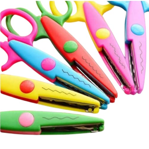 TESOURA ARTISTICA PICOTAR ESCOLAR CORTES CRIATIVO