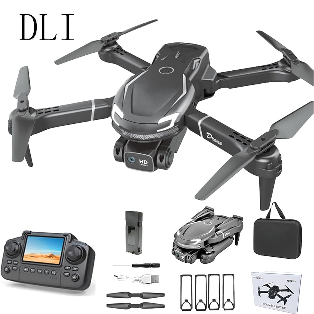 DLI Mini Drone V88 com Tela Camera Dual HD Profissional FPV Drone com Wifi