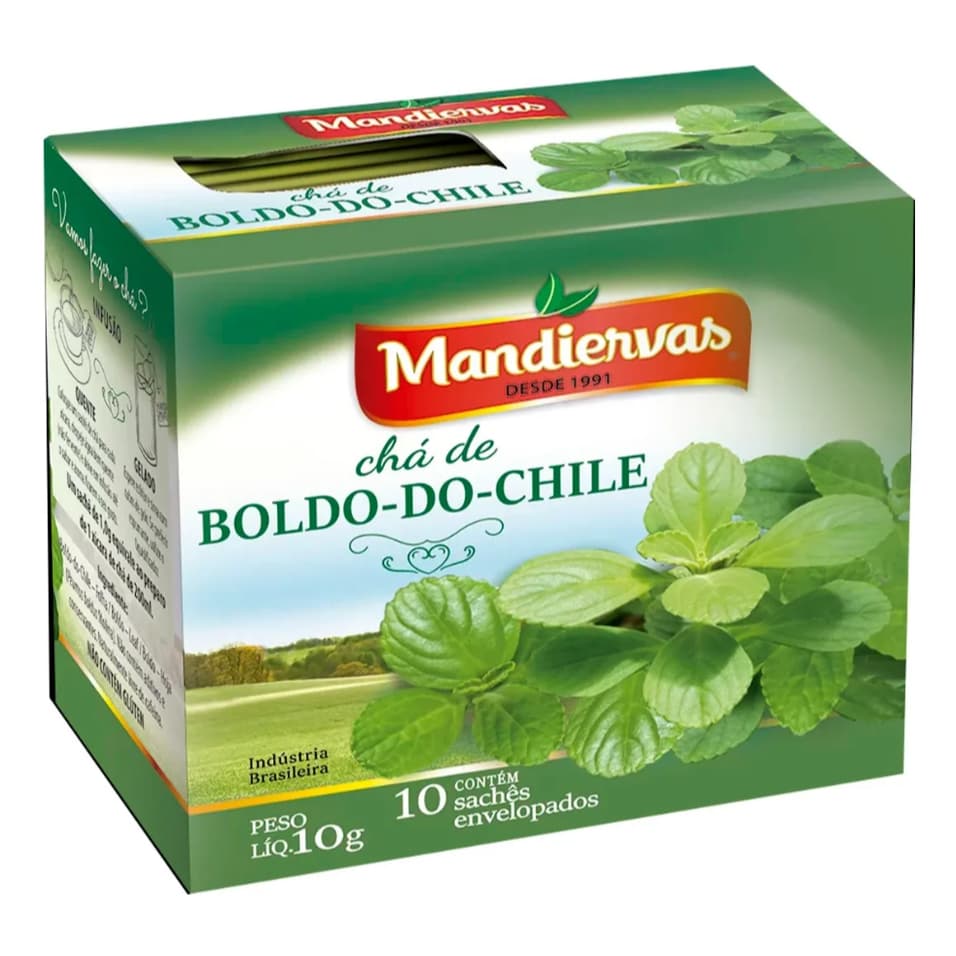 Chá De Boldo Do Chile 10g - Mandiervas
