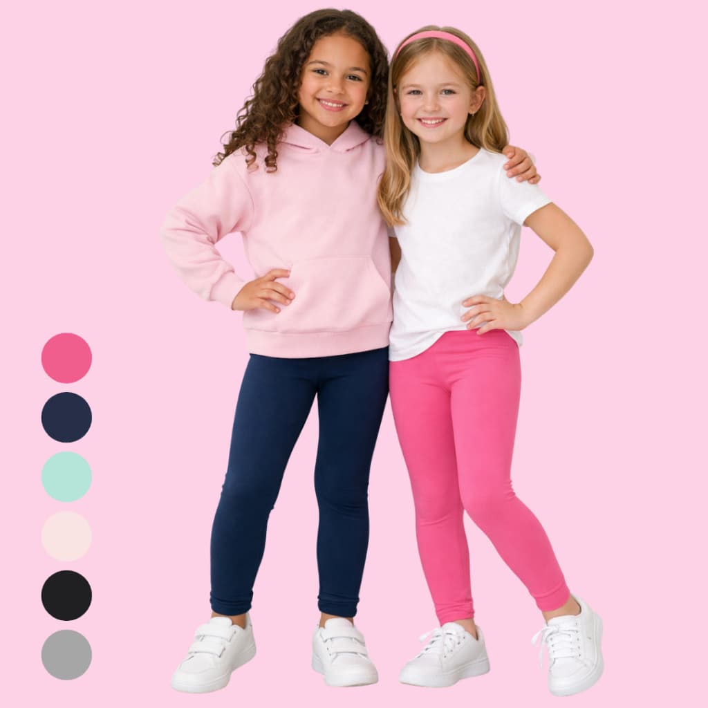 Kit 3 Legging Infantil Menina Tamanho 01 a 14 anos /Calça Escolar Confortável | Roupas Leves Sortido