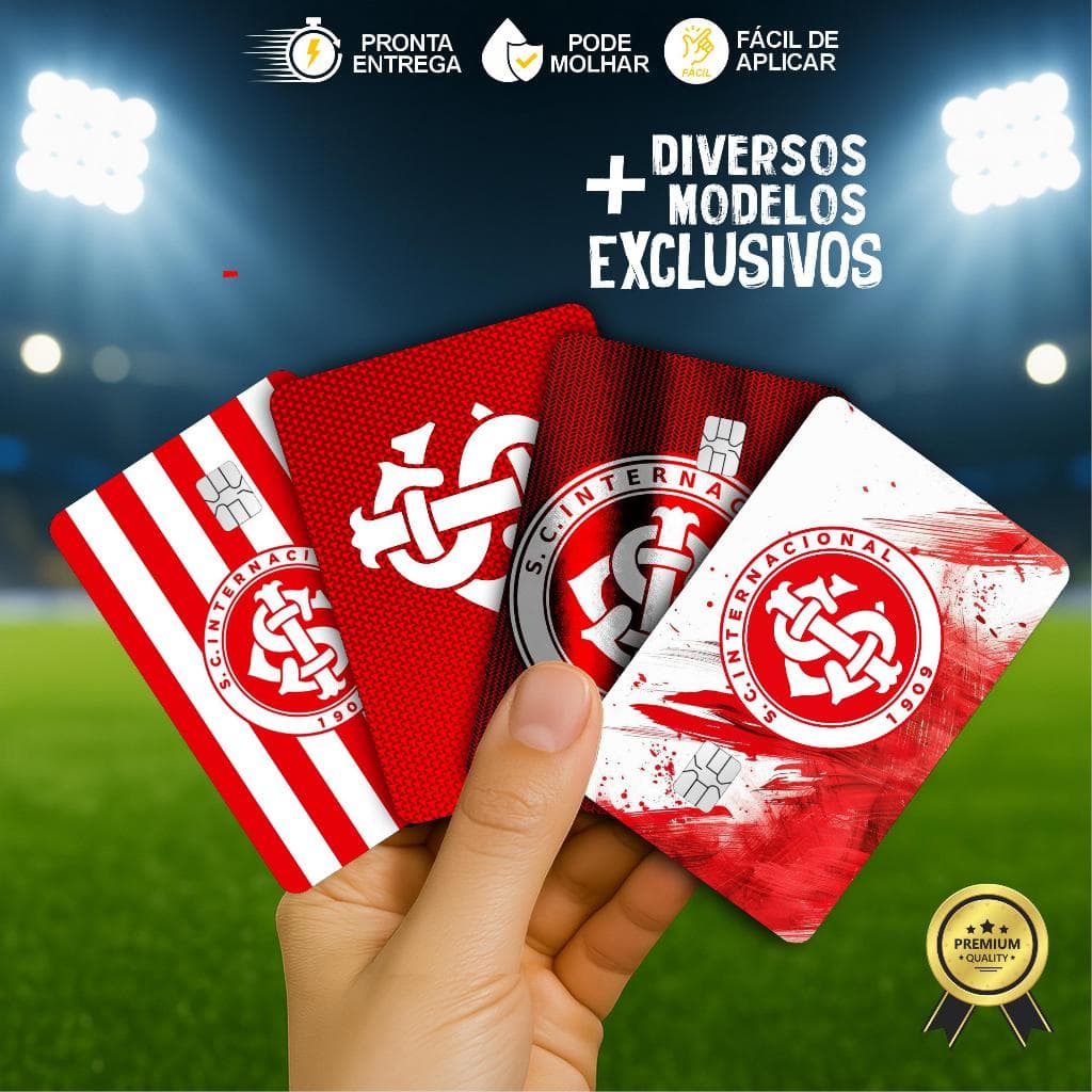 Adesivo Película para Cartão Internacional, Inter, Colorado, Interzão
