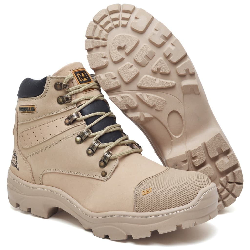 Bota Adventure Masculina Caterpillar Confortável Resistente Tratorada Segurança Motociclista Casual