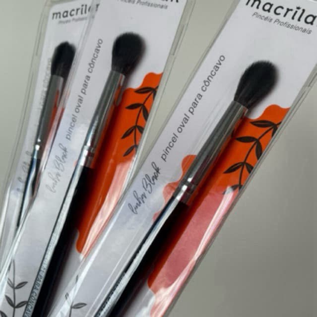 Pincel B134 profissional oval para côncavo Macrilan – Linha B