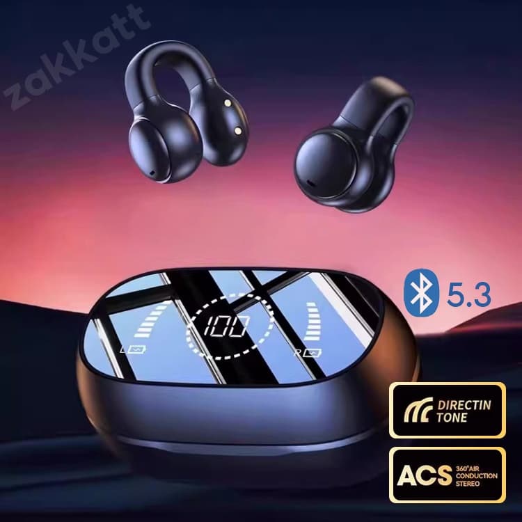 Fone de Ouvido Bluetooth 5.3 Sem Fio com Display Digital | Intra Auricular Som HD B4