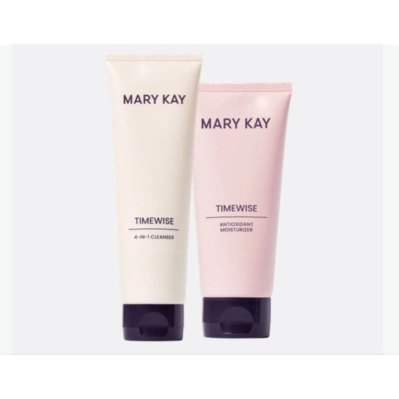Kit Básico Mary Kay TimeWise | Limpeza, Hidratação e Cuidados Anti-Idade Essenciais para Todos os Tipos de Pele