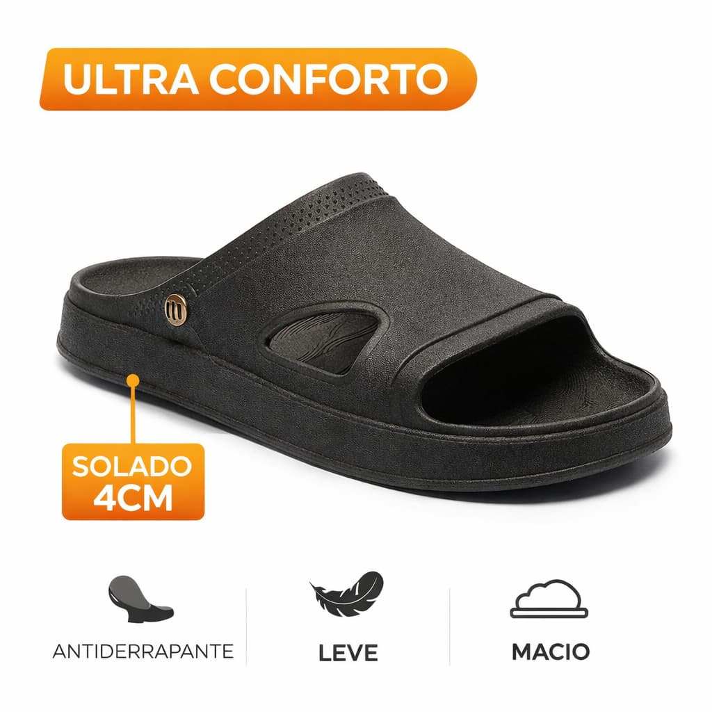 Chinelo Nuvem Ultra Macio Confortável Antiderrapante Slide Feminino Casual