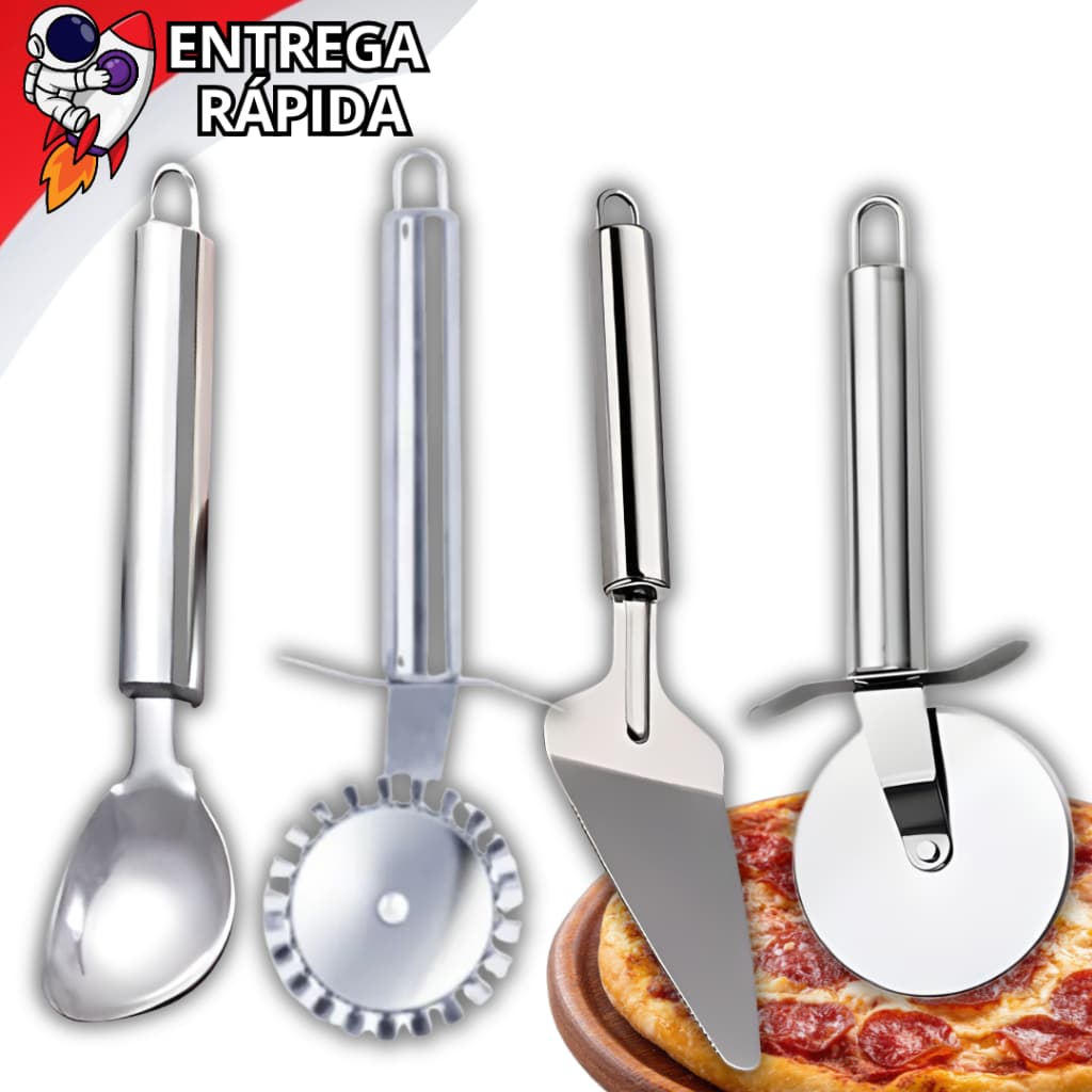Cortador De Pizza Cortador de Pastel Colher De Sorvete E Espátula De Bolo