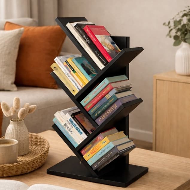 Livreiro Prateleira Estante Livros Porta Livro Funcional para Organização Decoração Coleção Revista