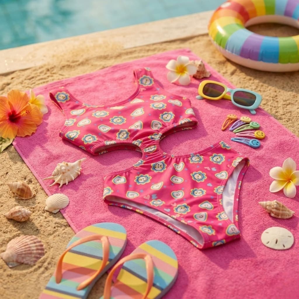 Maiô Menina Luxo Recorte Central Verão Praia E Piscina Confortável Forrado Moda Praia Blogueirinha