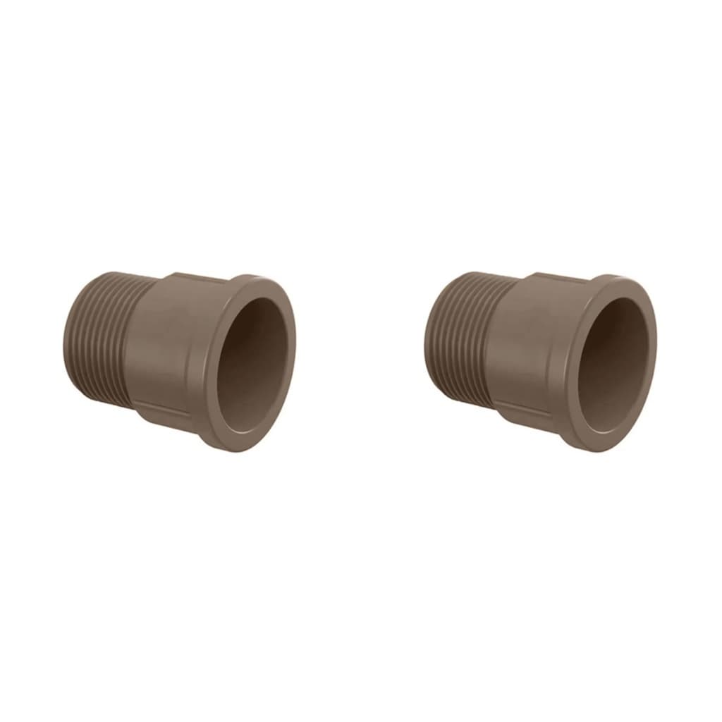 2 x Adaptador 40x1.1/4'' Curto Bolsa Rosca