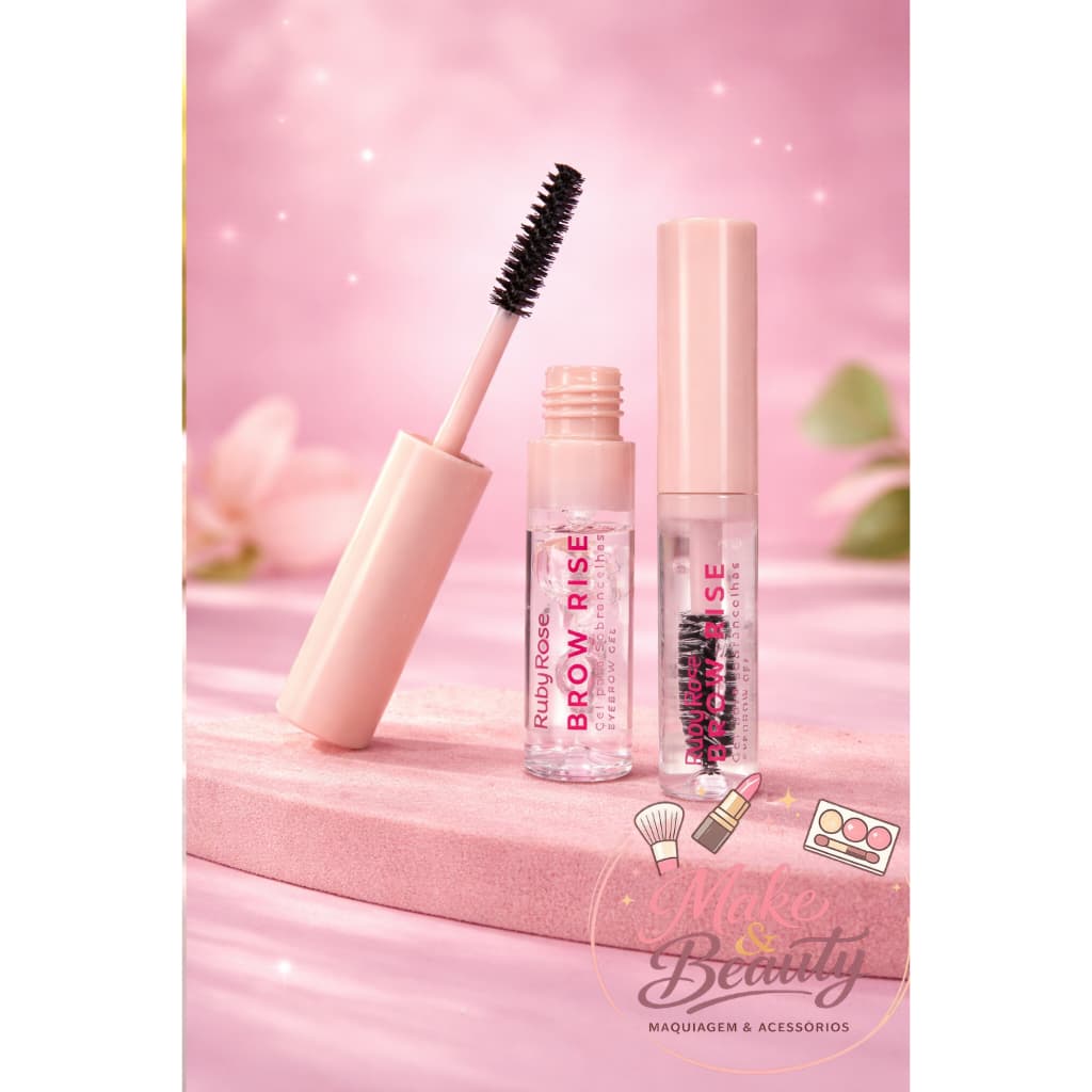 Gel Incolor para Sobrancelhas Brow Rise Ruby Rose HB-E2503 Linha Rosa – Fixação Natural