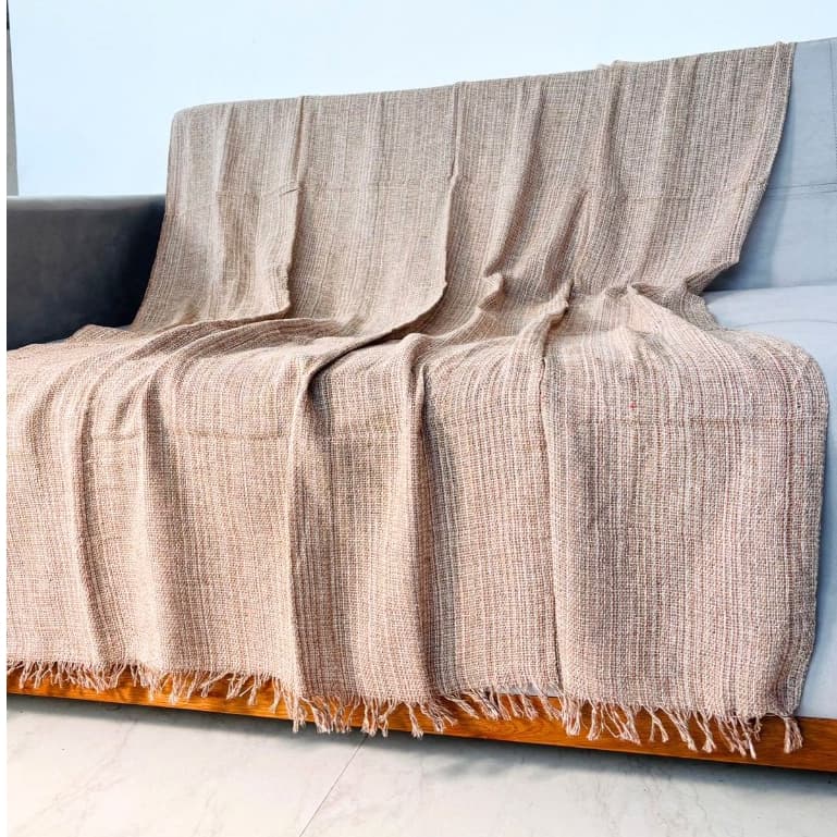 Manta Para Sofá Luxuosa Decoração Sala Várias Cores Tamanho 210X120 |  King Grande Protetora, 100% Algodão