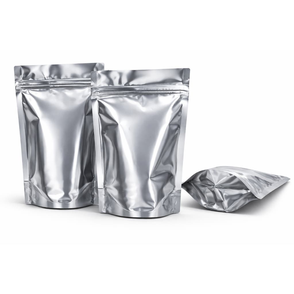 Saco Metalizado Com Zip 12x19+4 Stand Up Pouch Zip Hérmetico Lembrancinhas