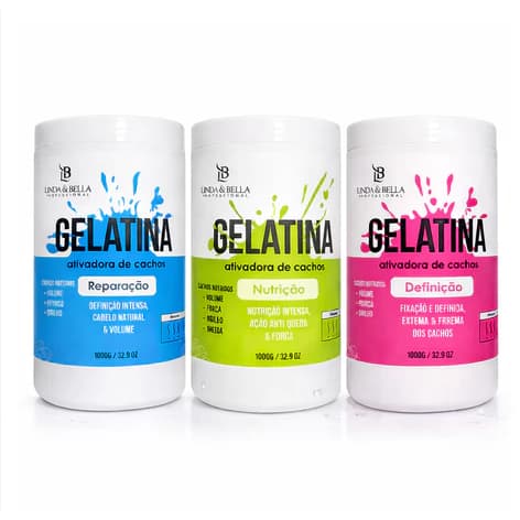 Gelatina Capilar Nutrição, Hidratação & Reparação 1kg