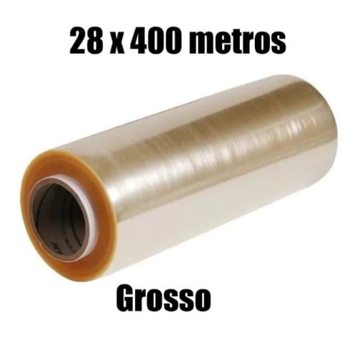 Rolos de Bobina Plastico Filme Pvc 28cm X 400 Metros | Esticavel | Resistente