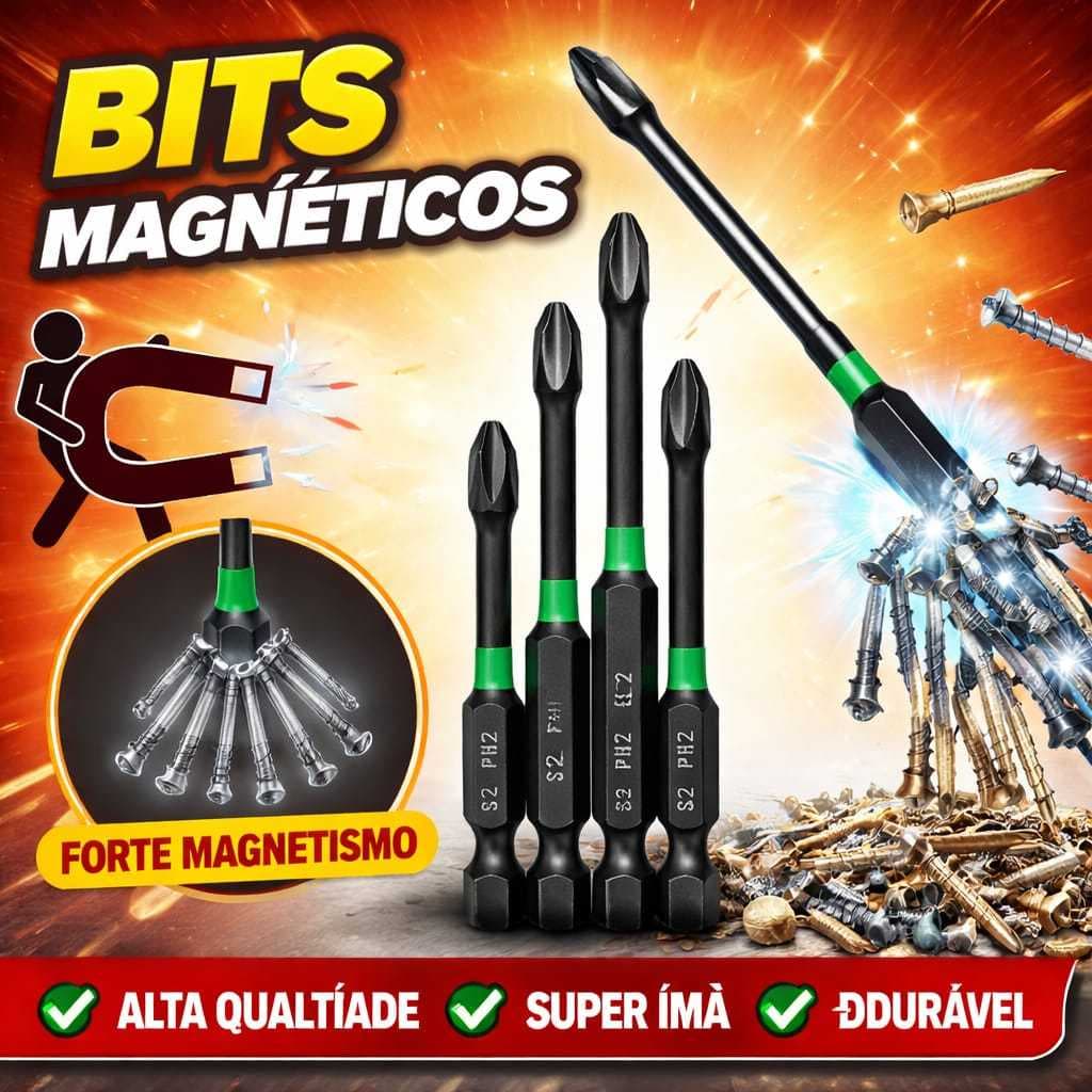 jogo de bits parafusadeira pontas philips s2 ph2 kit 6 peças magnetica lançamento