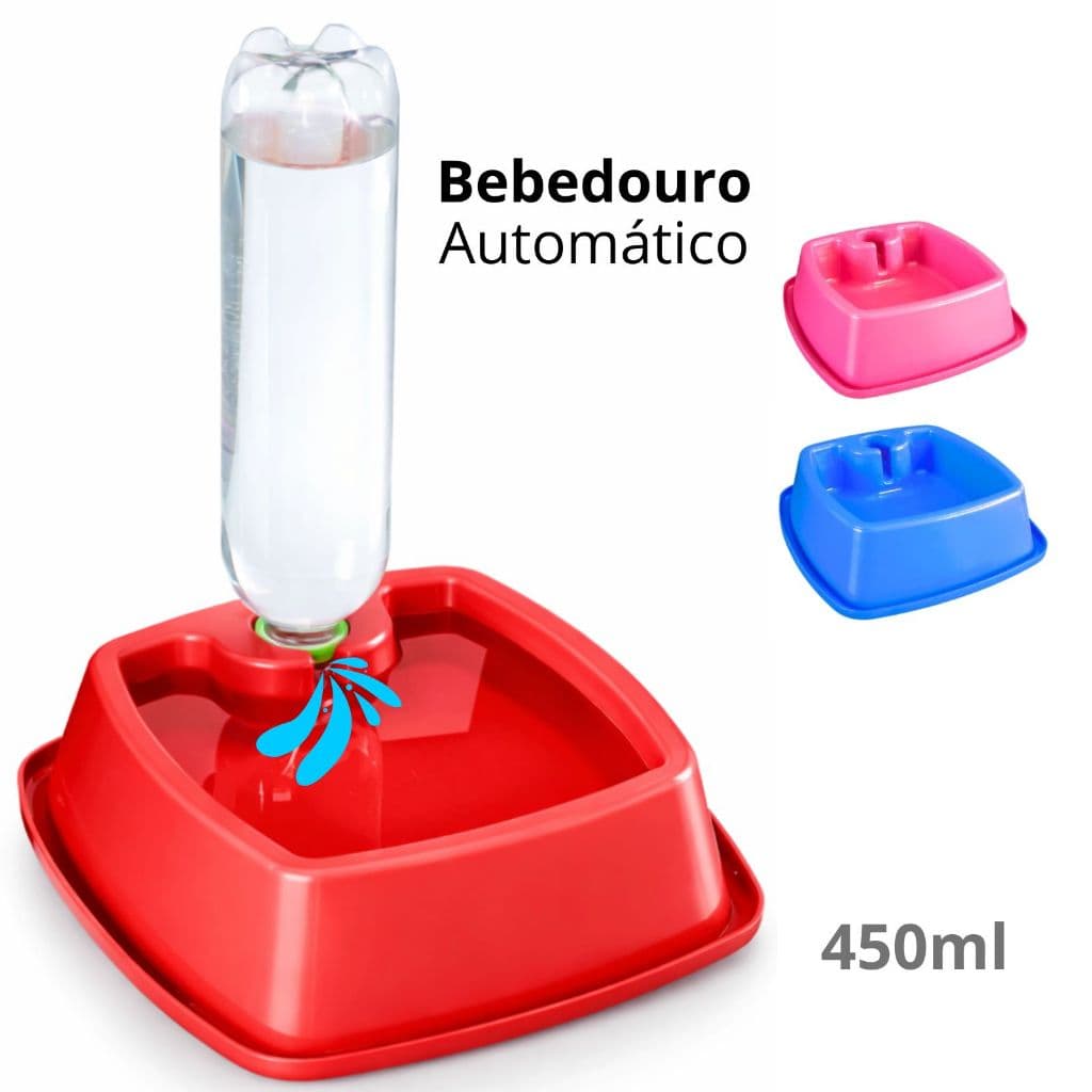 Bebedouro Automático cachorro e Gatos com Encaixe para Garrafa Pet Anti formiga