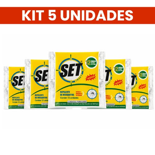 Kit 5 Pastilhas Inseticida Elétrico Set Inset