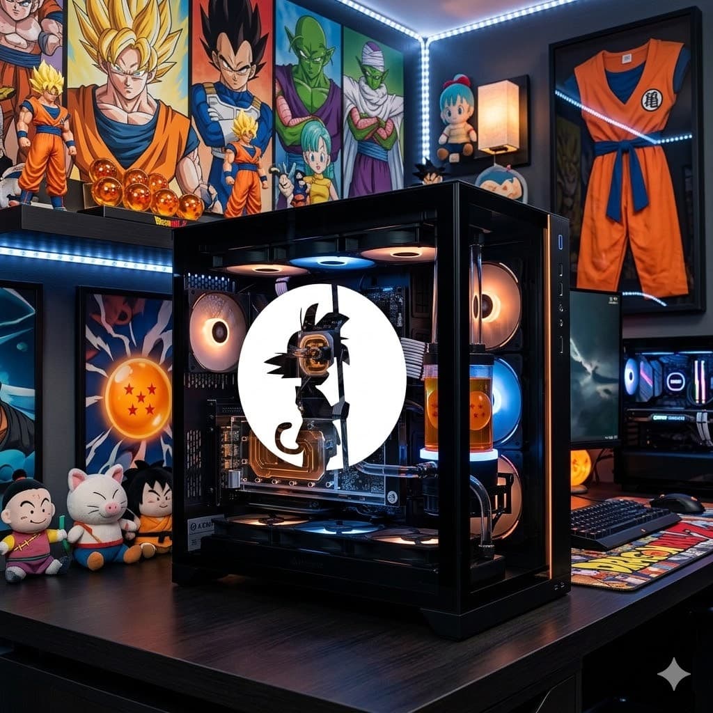 Adesivo Kid Goku Dragon Ball Gabinete Básico Anime geek