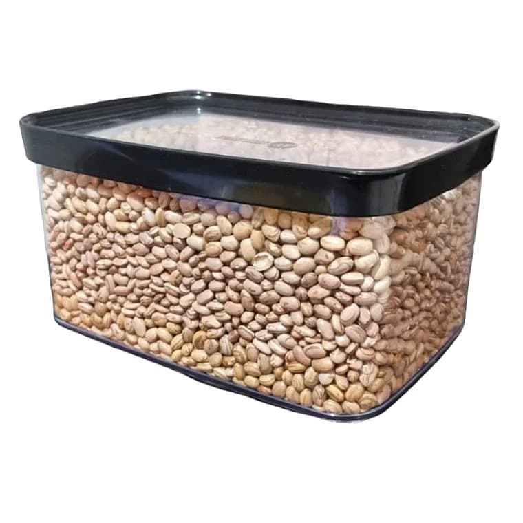 Pote para Feijão e Alimentos com Tampa Hermética, 2500ml, para Armazenamento