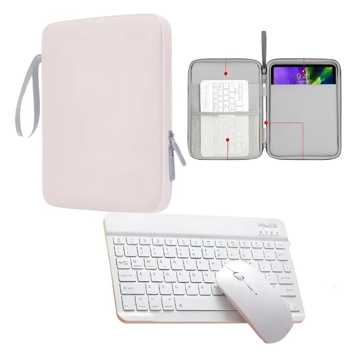 Kit Case Pasta + Teclado + Mouse P/ Tablet Redmi Pad Se 11'