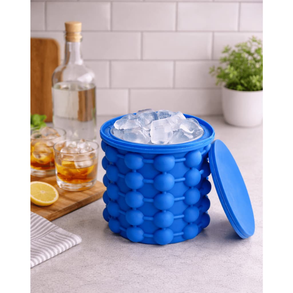 Mini Balde Forma De Gelo Silicone Versátil para Geladeira Compacto Multiuso 120 Cubos Térmico