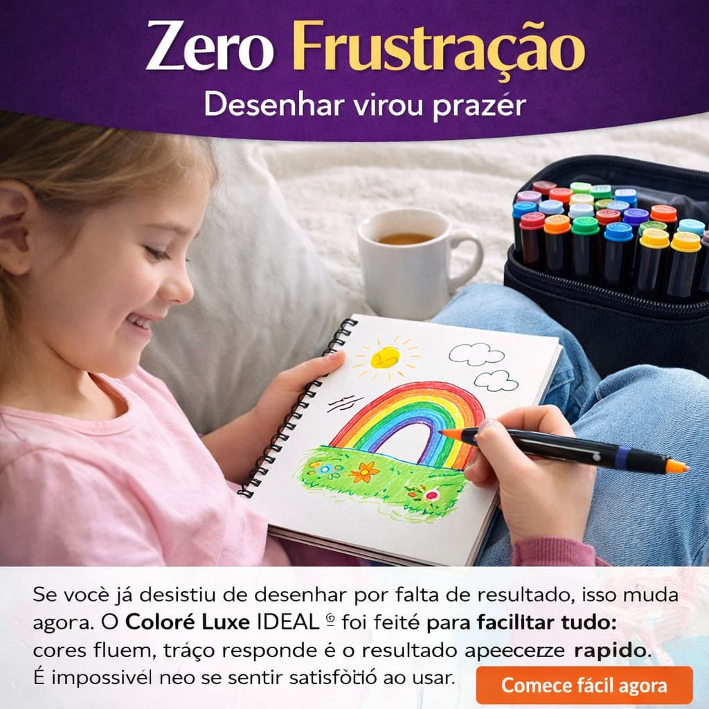 Estojo Canetas Hidrográficas Coloridas 24 Cores Alta Qualidade Arte Pintura