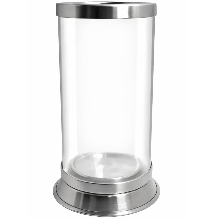 Porta Vela 7 Dias Vidro Antichamas Base Alumínio Proteção Vento Seguro Resistente Decorativo Premium Elegante