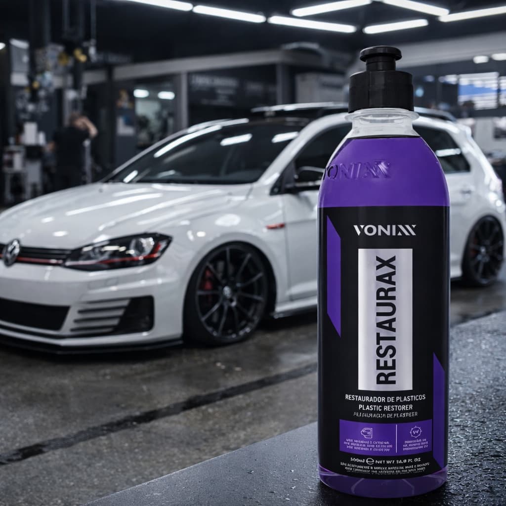 Restaurador de Plástico Vonixx Restaurax 500 ml — Renovação e Proteção para Plásticos Externos