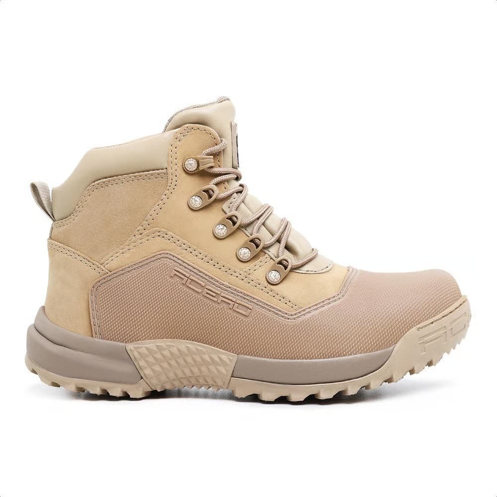 Bota Tática Acero Titan Desert Bege Botas de Seguranças Militar Airsoft e Trilha Com C.A Leve Confortável Militares EPI