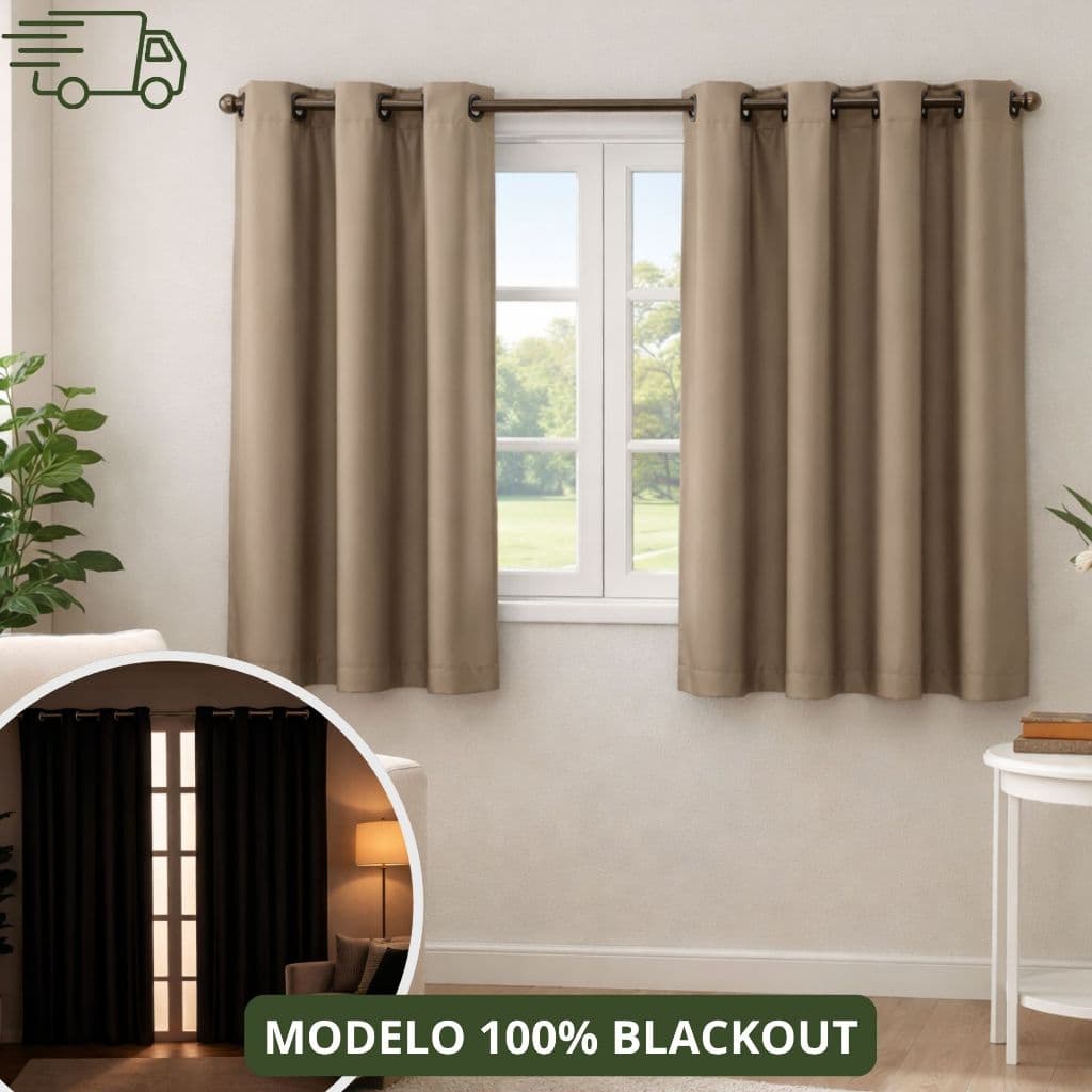Cortina Blecaute Corta Luz Blackout 2,20 X 1,30