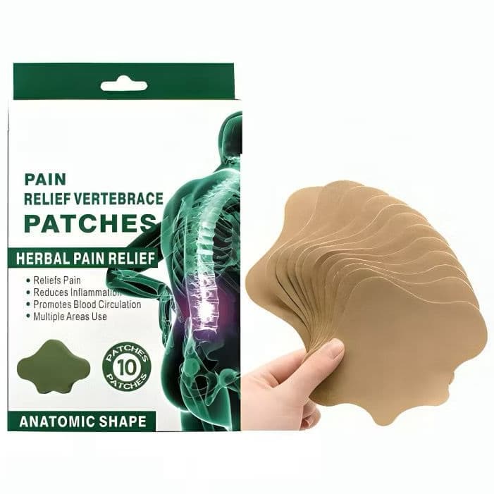 Adesivo para Dor Muscular Coluna Lombar Herbal Patch Anti Dor 10 Unidades