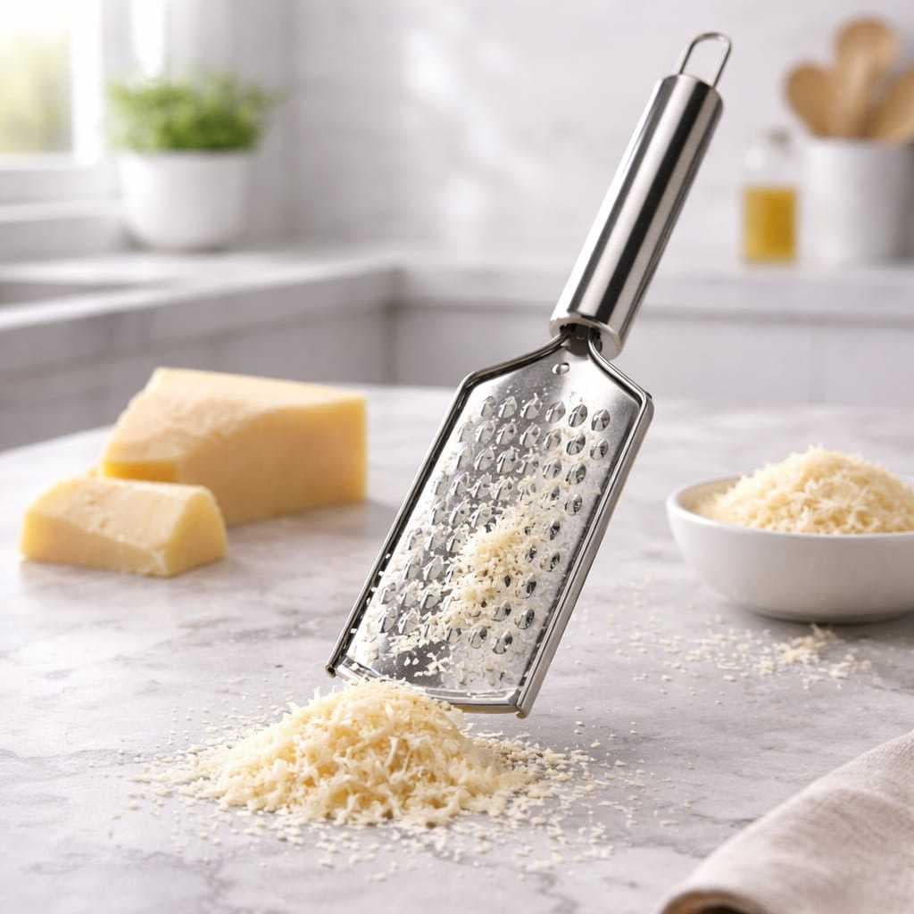 Ralador Manual Aço Inox Queijo Legumes Chocolate Cozinha Prático Resistente