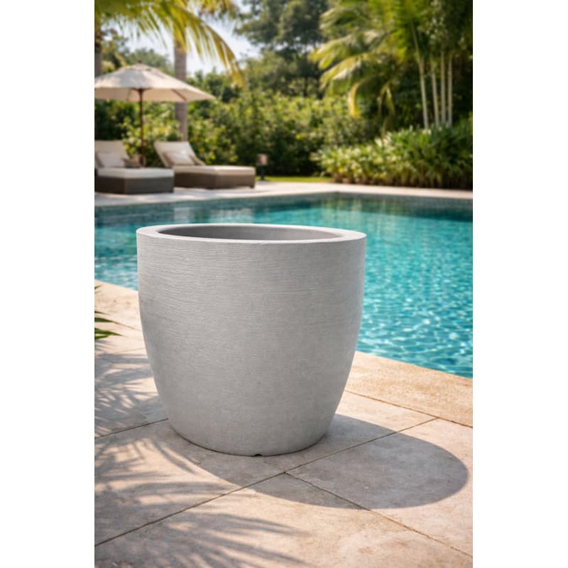 Vaso Polietileno Grande Redondo Sustenvale 39x35cm Para Plantas E Jardim Luxo Antichoque Ref 74