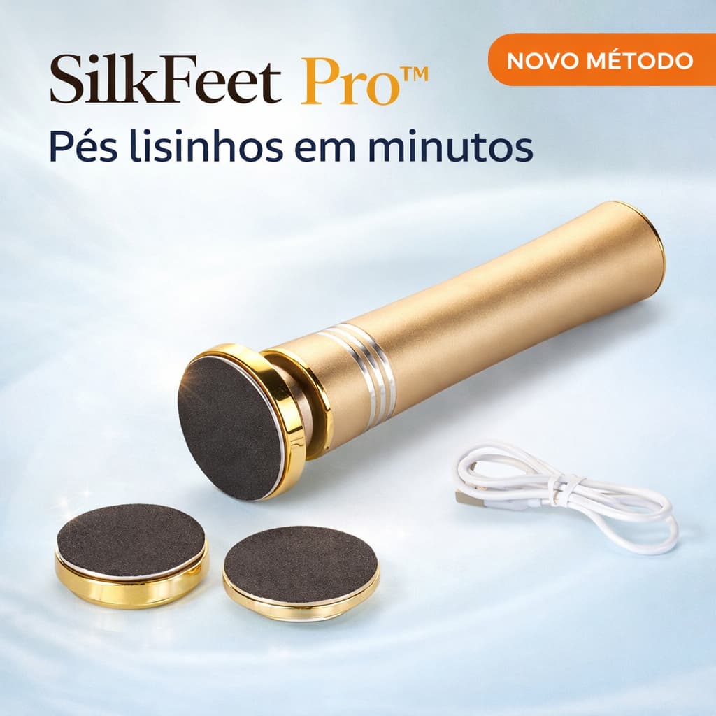 Esfoliador Removedor de Calos Elétrico Recarregável USB Esfoliador de Pés SilkFeet Pro Portátil