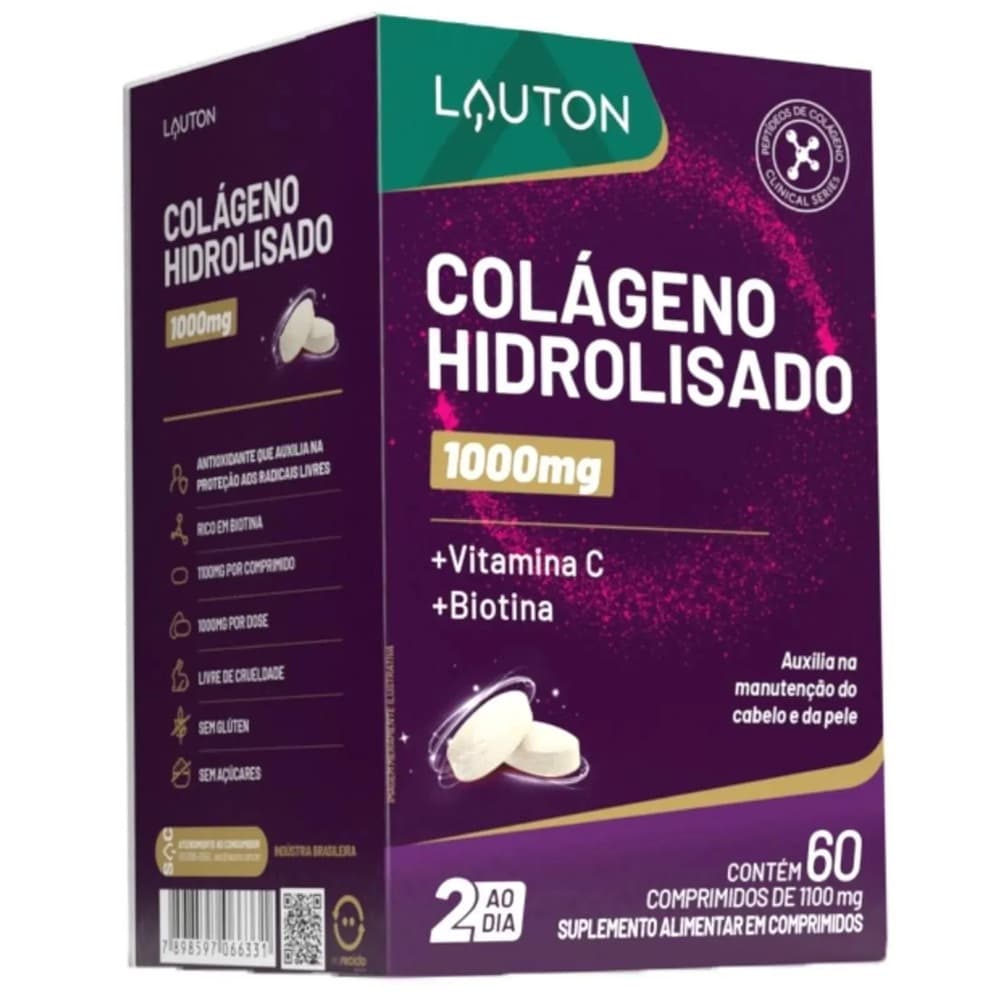 Colágeno Hidrolisado com 60 comprimidos