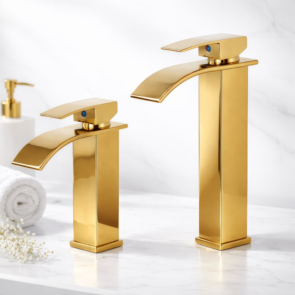 Torneira Banheiro Inox Misturador Alta Qualidade Monocomando Quente e Fria Bica Baixa