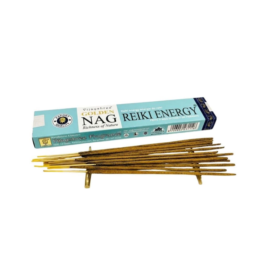 Incenso Golden Nag Reiki Energy Vareta | Massala Natural