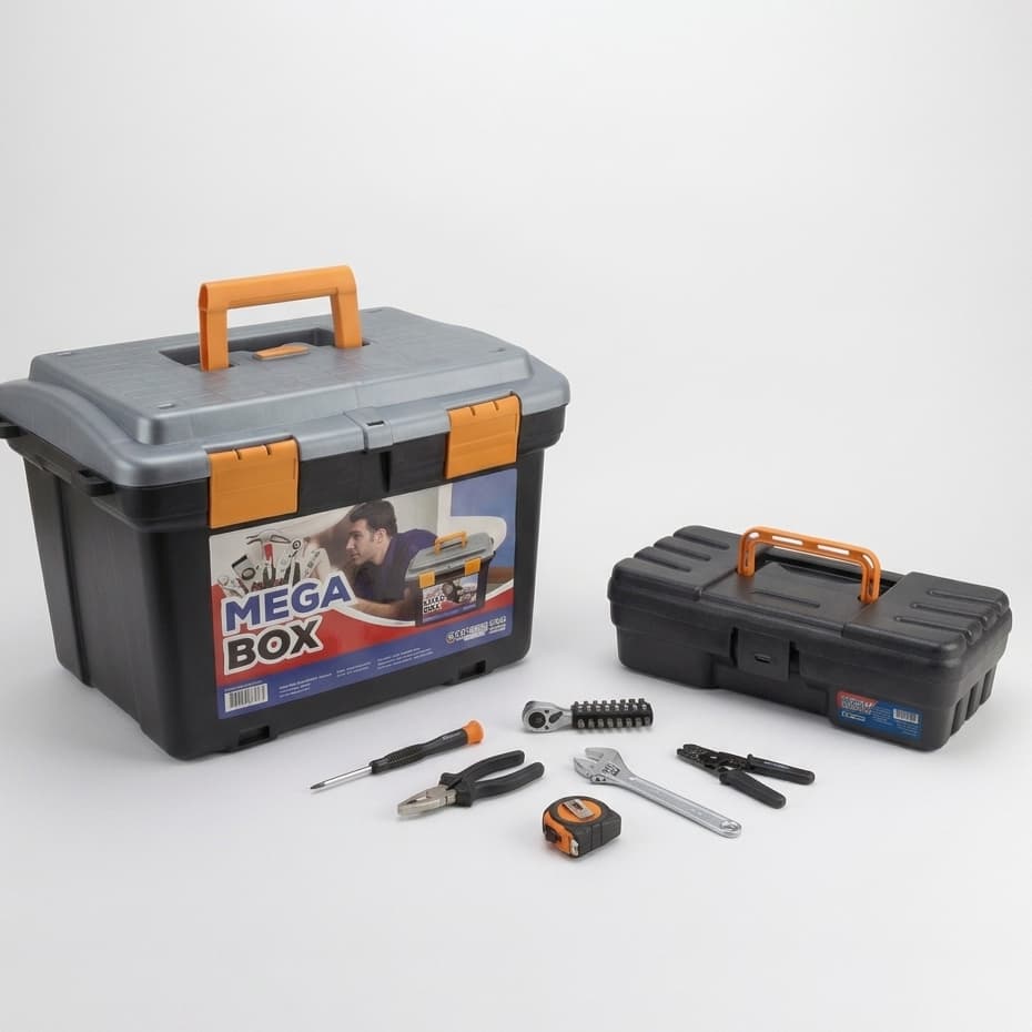 Super Kit 2 Maletas - 1x Mega Box - 1x Maleta Combat - FERRAMENTAS NÃO INCLUSAS -25334/25337