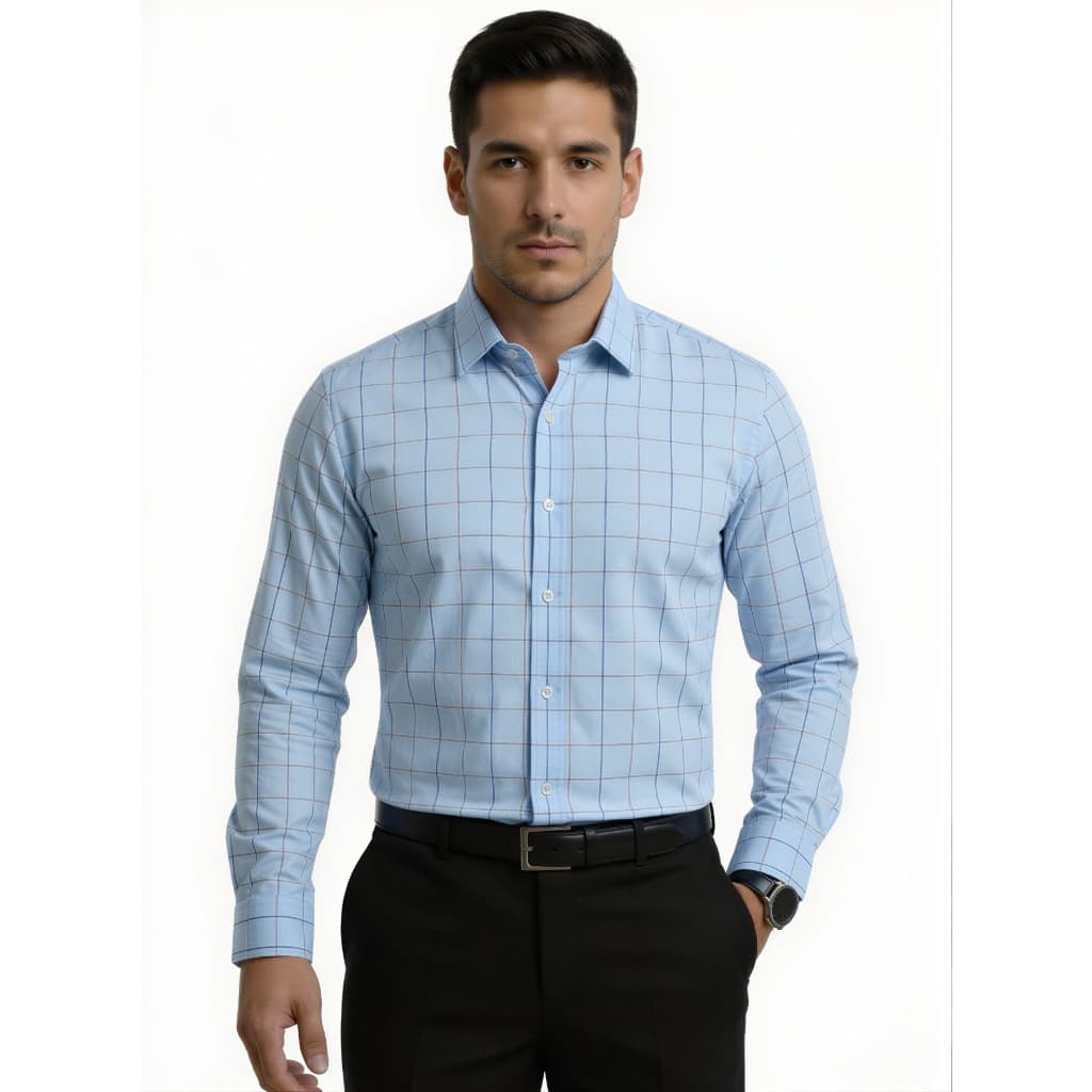 Camisa Social Masculina Manga Comprida Escritório Casual De Boa Qualidade Slim Fit Com Elastano