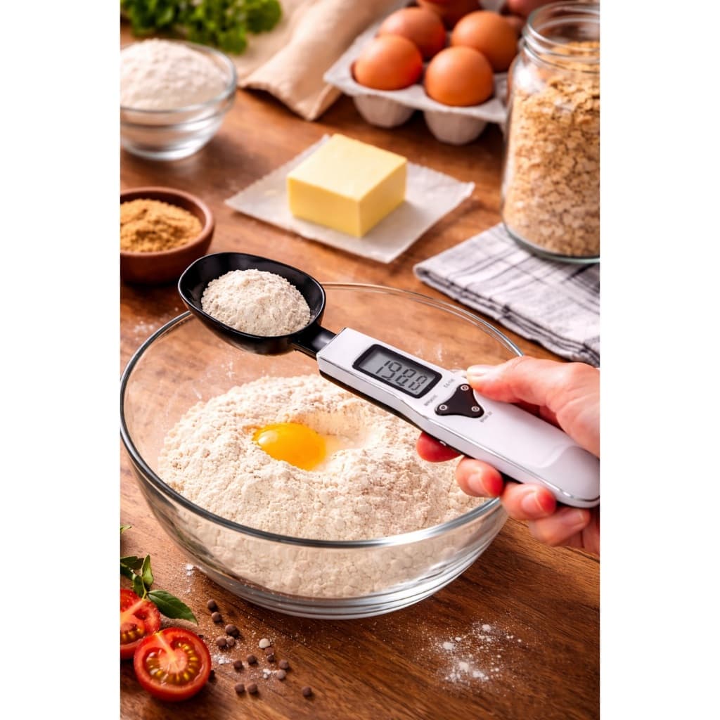 Colher Medidora com Balança Digital 500g Bmax BMA10 – Precisão para Dieta, Confeitaria e Suplementos